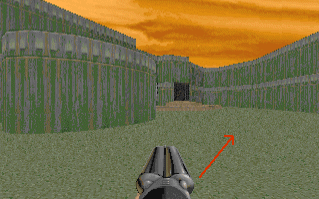 Straferunning angle while moving through Dwango5 Map1